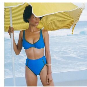 Ookioh Swimwear Como Top Surfrider Bottom NWT‎ Bikini High Waisted